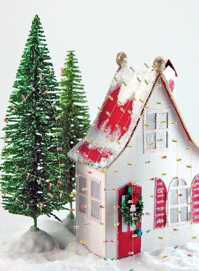 FOIMAS Mini Dollhouse Christmas Lights,Fake String Lights for Christmas Dollhouse Craft Fairy Garden Accessories - Image 5